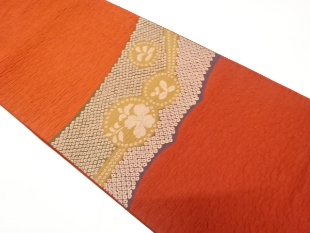 JAPANESE FUKURO OBI / MATELASSE / WOVEN FLOWER